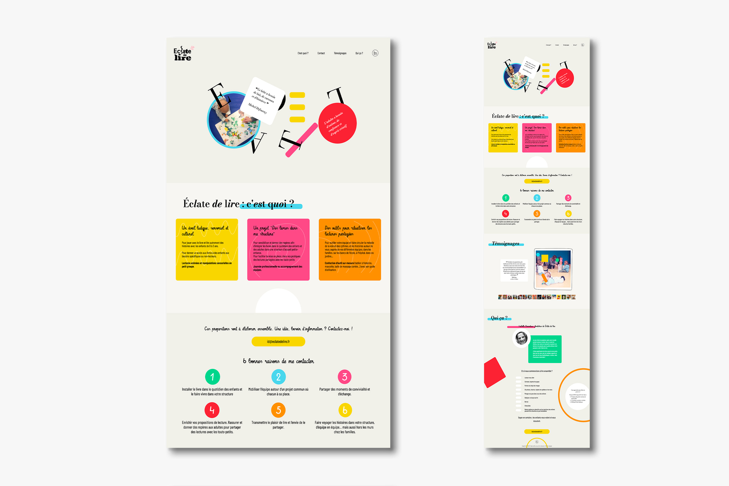 Site internet Éclate de lire